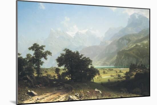 Lake Lucerne-Albert Bierstadt-Mounted Art Print