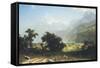 Lake Lucerne-Albert Bierstadt-Framed Stretched Canvas