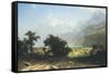 Lake Lucerne-Albert Bierstadt-Framed Stretched Canvas