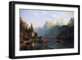 Lake Lucerne-Johannes Bartholomaus Duntze-Framed Giclee Print