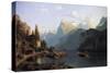 Lake Lucerne-Johannes Bartholomaus Duntze-Stretched Canvas
