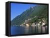 Lake Lugano, Lombardy, Italy-Richard Ashworth-Framed Stretched Canvas