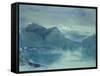 Lake Lugano-John Ruskin-Framed Stretched Canvas