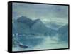 Lake Lugano-John Ruskin-Framed Stretched Canvas