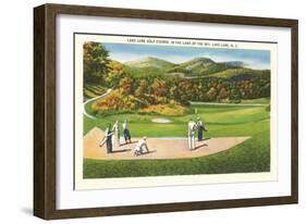 Lake Lure Golf Course, North Carolina-null-Framed Art Print