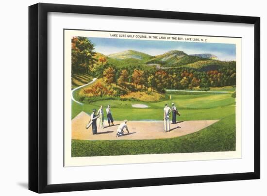 Lake Lure Golf Course, North Carolina-null-Framed Art Print