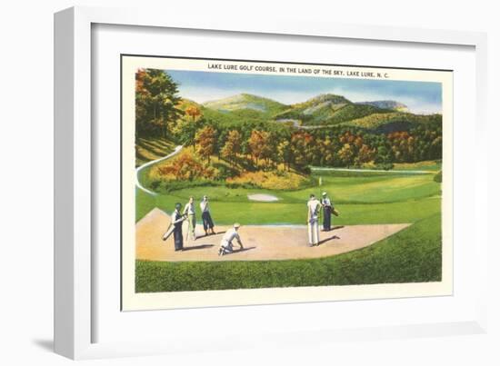 Lake Lure Golf Course, North Carolina-null-Framed Art Print