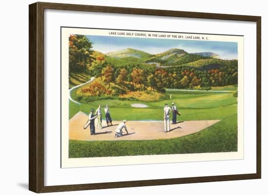 Lake Lure Golf Course, North Carolina-null-Framed Art Print