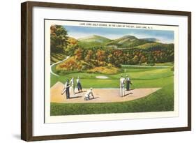 Lake Lure Golf Course, North Carolina-null-Framed Art Print