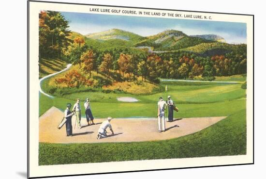 Lake Lure Golf Course, North Carolina-null-Mounted Art Print