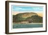 Lake Lure Inn, Chimney Rock Mountain, Asheville, North Carolina-null-Framed Art Print