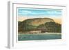 Lake Lure Inn, Chimney Rock Mountain, Asheville, North Carolina-null-Framed Art Print