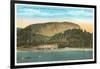 Lake Lure Inn, Chimney Rock Mountain, Asheville, North Carolina-null-Framed Art Print