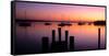 Lake Macatawa at dawn, Holland, Ottawa County, Michigan, USA-null-Framed Stretched Canvas