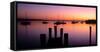 Lake Macatawa at dawn, Holland, Ottawa County, Michigan, USA-null-Framed Stretched Canvas