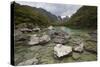 Lake Mackenzie, Routeburn Track, Fiordland National Park, South Island, New Zealand, Pacific-Stuart Black-Stretched Canvas