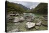 Lake Mackenzie, Routeburn Track, Fiordland National Park, South Island, New Zealand, Pacific-Stuart Black-Stretched Canvas