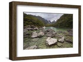 Lake Mackenzie, Routeburn Track, Fiordland National Park, South Island, New Zealand, Pacific-Stuart Black-Framed Photographic Print