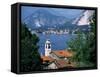 Lake Maggiore, Isola Bella Baveno in Background, Italy-Peter Thompson-Framed Stretched Canvas
