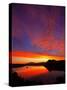 Lake Mashu in Dawn-null-Stretched Canvas