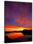 Lake Mashu in Dawn-null-Stretched Canvas