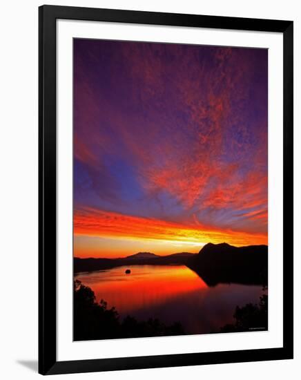 Lake Mashu in Dawn-null-Framed Premium Photographic Print