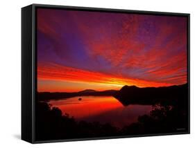 Lake Mashu in Dawn-null-Framed Stretched Canvas