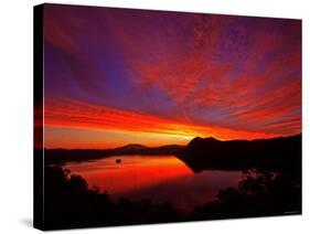 Lake Mashu in Dawn-null-Stretched Canvas