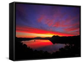 Lake Mashu in Dawn-null-Framed Stretched Canvas