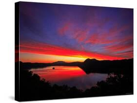 Lake Mashu in Dawn-null-Stretched Canvas