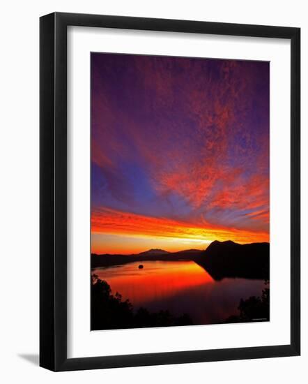 Lake Mashu in Dawn-null-Framed Photographic Print