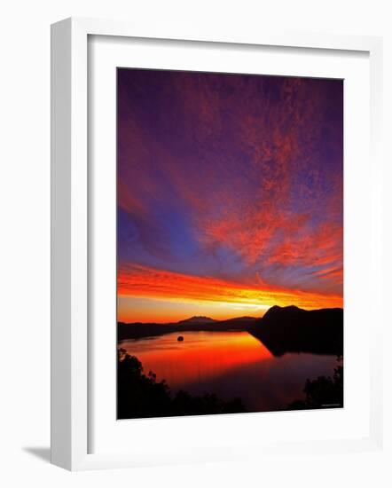 Lake Mashu in Dawn-null-Framed Photographic Print