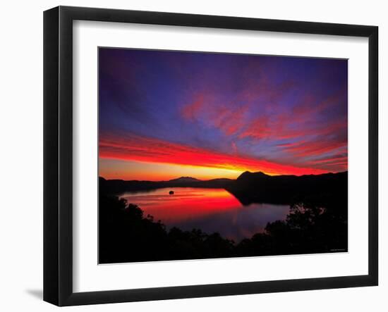 Lake Mashu in Dawn-null-Framed Photographic Print