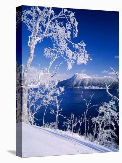 Lake Mashu in Winter-null-Stretched Canvas