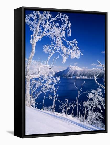 Lake Mashu in Winter-null-Framed Stretched Canvas