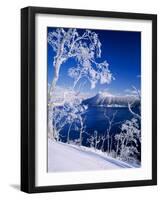 Lake Mashu in Winter-null-Framed Premium Photographic Print