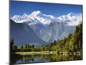 Lake Matheson, Mount Tasman and Mount Cook, Westland Tai Poutini National Park, New Zealand-Jochen Schlenker-Mounted Photographic Print