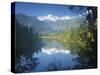 Lake Matheson, Mount Tasman and Mount Cook, Westland Tai Poutini National Park, New Zealand-Jochen Schlenker-Stretched Canvas