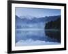 Lake Matheson, Mount Tasman and Mount Cook, Westland Tai Poutini National Park, New Zealand-null-Framed Premium Photographic Print