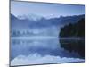 Lake Matheson, Mount Tasman and Mount Cook, Westland Tai Poutini National Park, New Zealand-null-Mounted Photographic Print