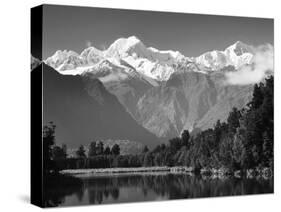 Lake Matheson, Mount Tasman and Mount Cook, Westland Tai Poutini National Park, New Zealand-Jochen Schlenker-Stretched Canvas