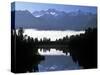 Lake Matheson, Mt. Cook, New Zealand-Peter Adams-Stretched Canvas