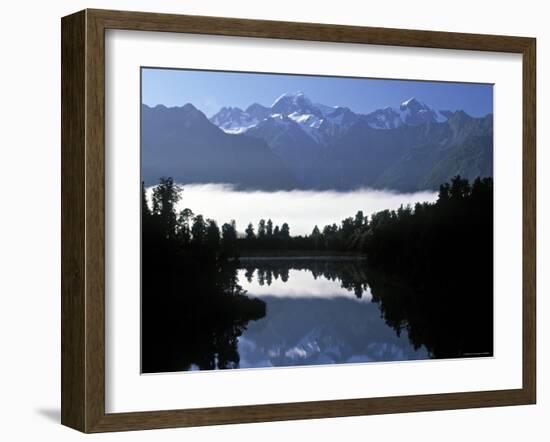 Lake Matheson, Mt. Cook, New Zealand-Peter Adams-Framed Photographic Print