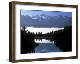 Lake Matheson, Mt. Cook, New Zealand-Peter Adams-Framed Photographic Print