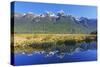 Lake Matheson Reflections, Fiordland National Park, Milford Sound, South Island, New Zealand-Marco Simoni-Stretched Canvas