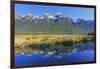 Lake Matheson Reflections, Fiordland National Park, Milford Sound, South Island, New Zealand-Marco Simoni-Framed Premium Photographic Print