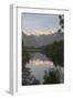 Lake Matheson with Mount Cook and Mount Tasman, West Coast, South Island, New Zealand, Pacific-Stuart Black-Framed Photographic Print