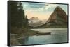 Lake McDermott, Glacier National Park, Montana-null-Framed Stretched Canvas