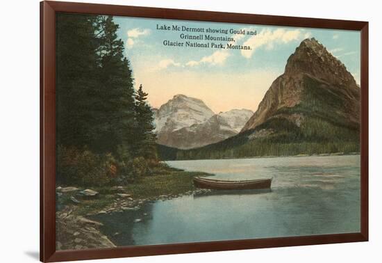 Lake McDermott, Glacier National Park, Montana-null-Framed Art Print
