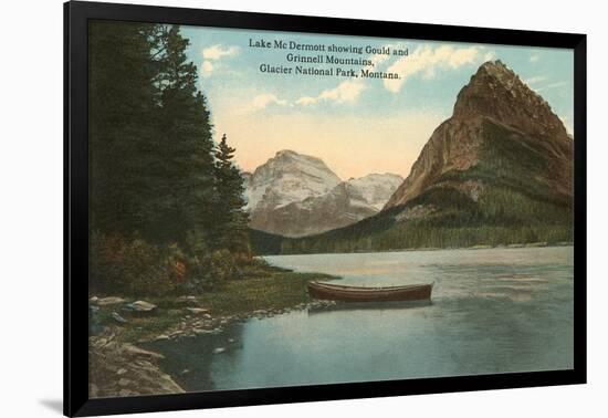 Lake McDermott, Glacier National Park, Montana-null-Framed Art Print